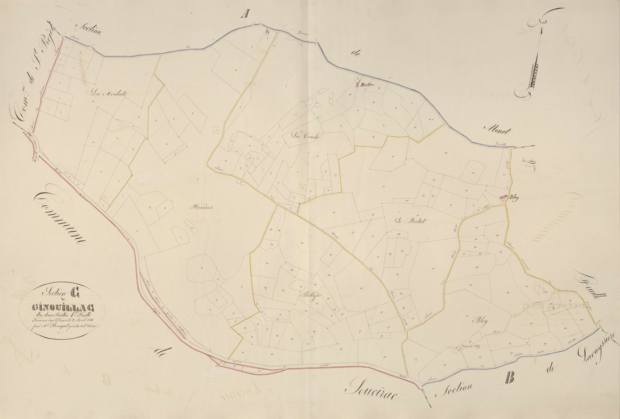 section C de Ginouillac, 1ère feuille