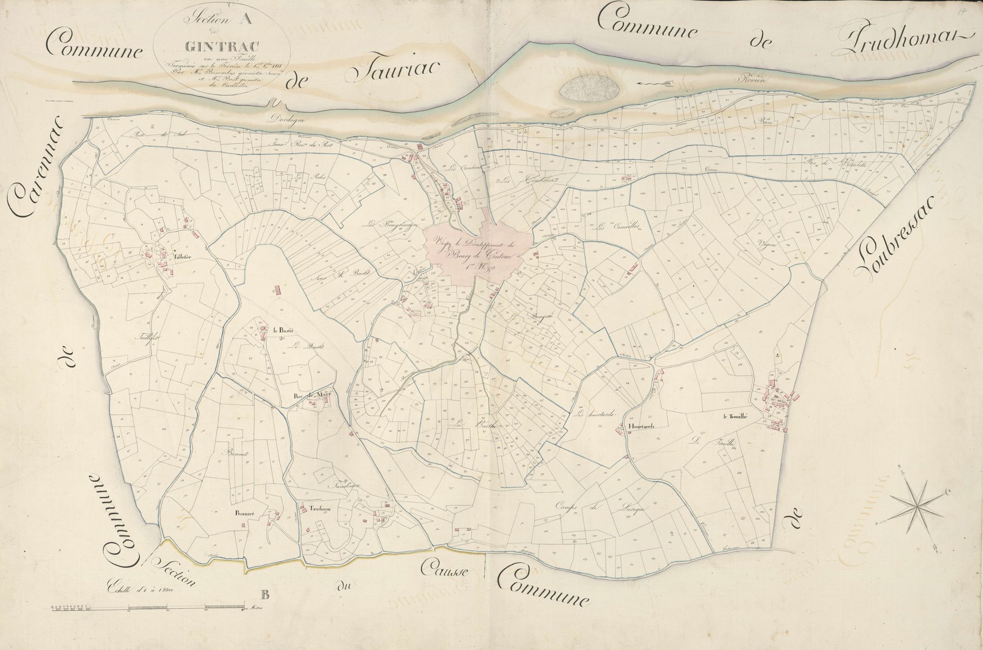 section A de Gintrac, 1ère feuille