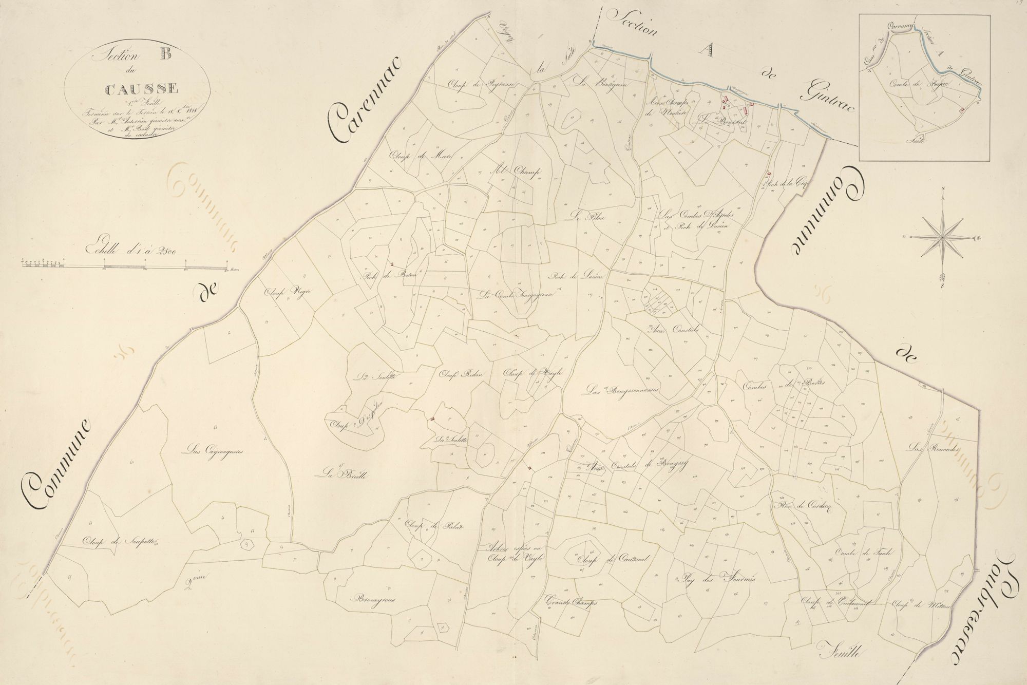section B du Causse, 1ère feuille