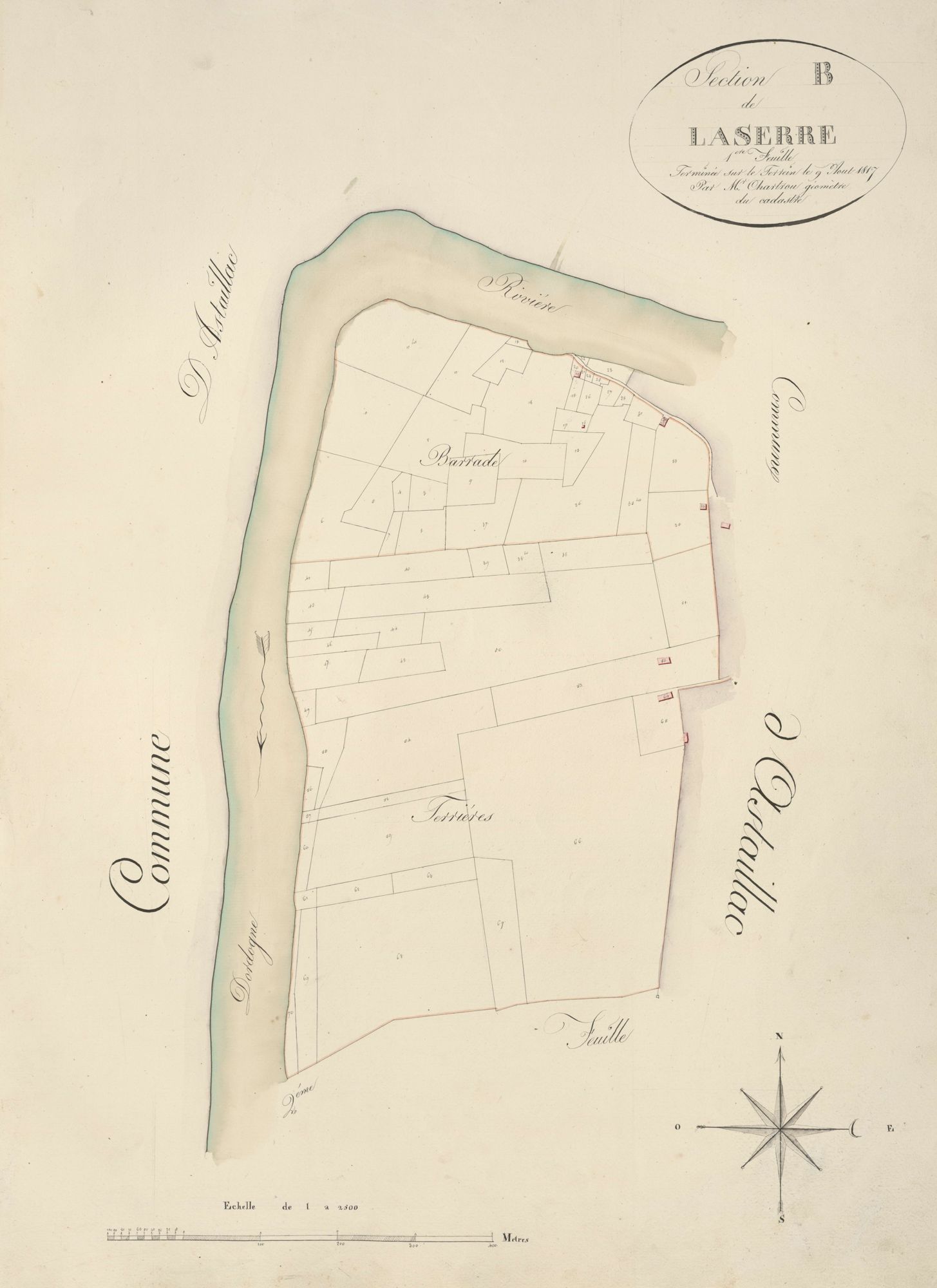 section B de Laserre, 1ère feuille