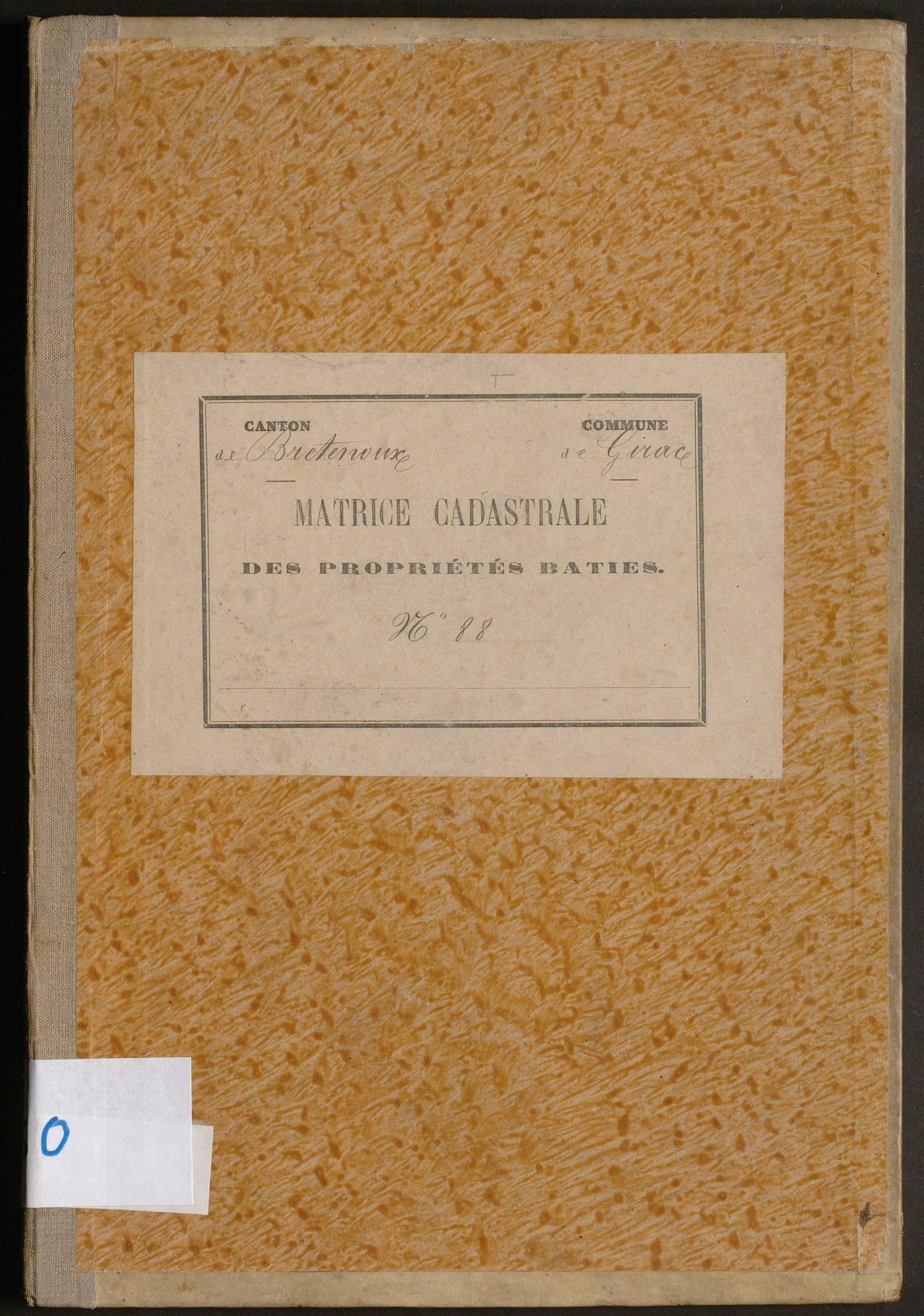 Cases 1-120. Augmentations et diminutions (1882-1891)