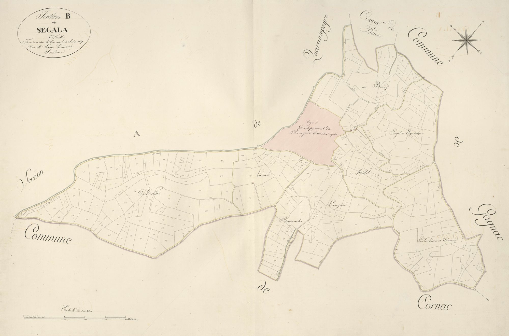 section B du Ségala, 1ère feuille