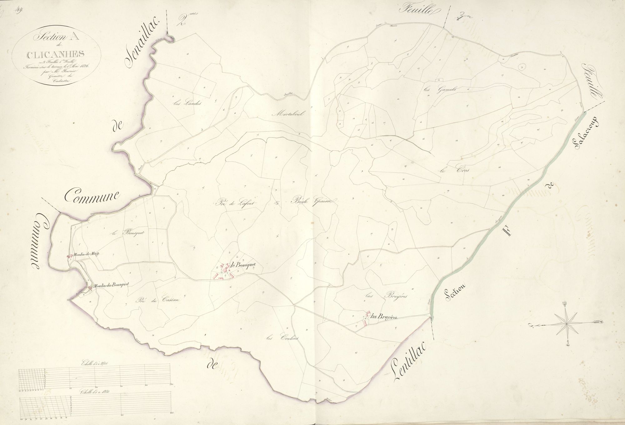 section A de Clicanhes, 1ère feuille