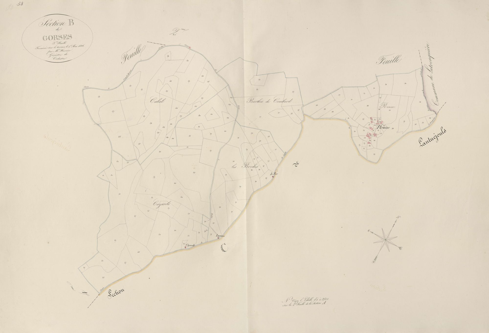 section B de Gorses, 3ème feuille