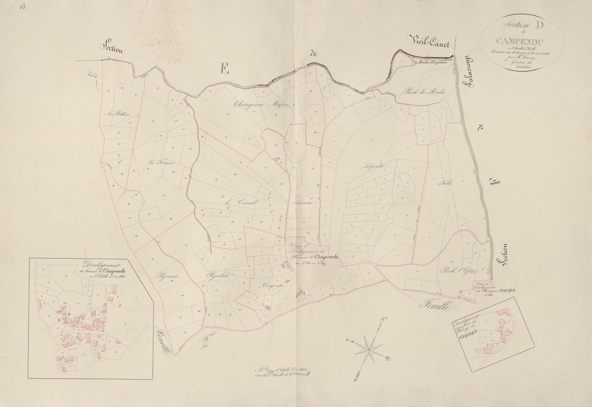 section D de Campendu, 1ère feuille