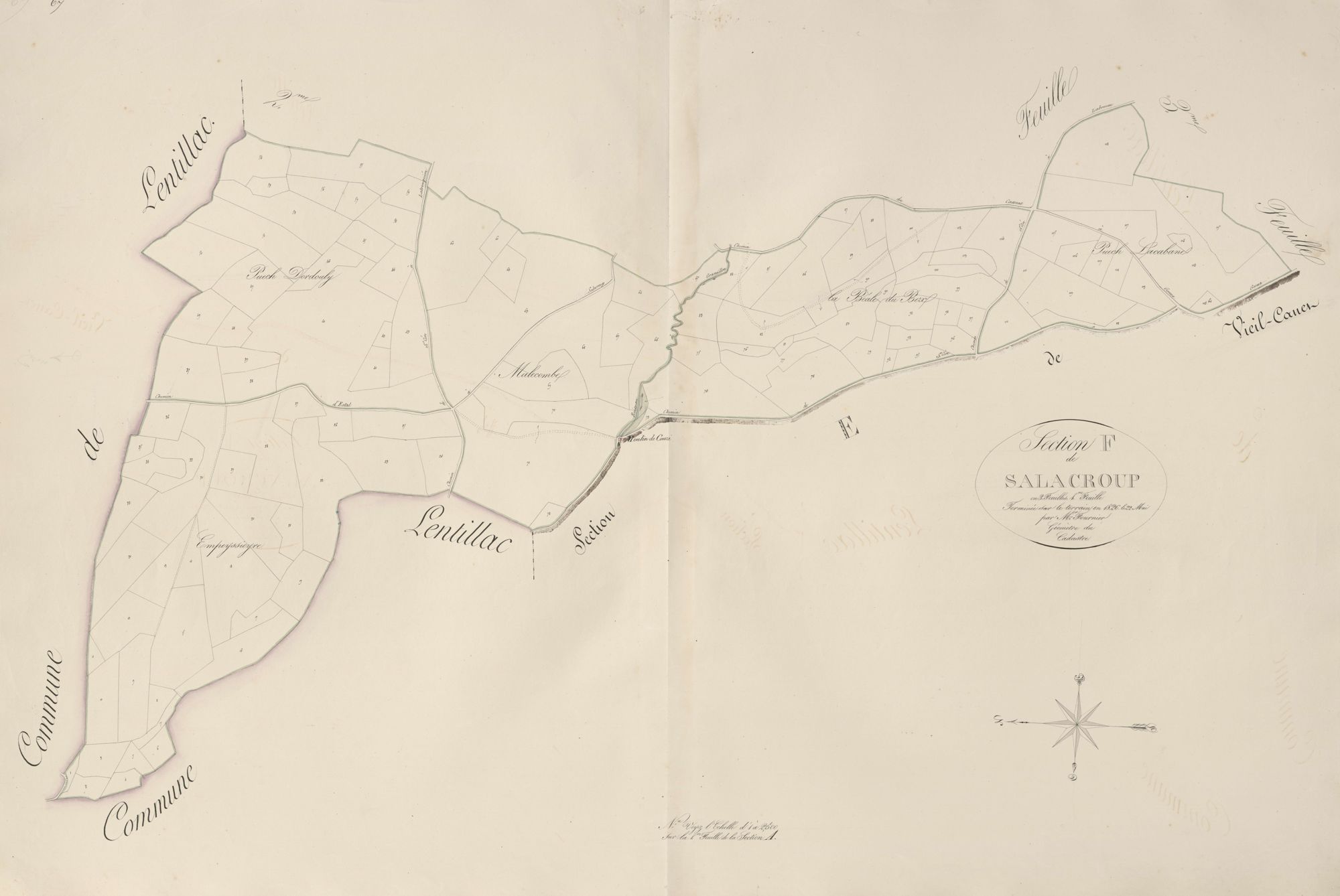section F de Salacroup, 1ère feuille