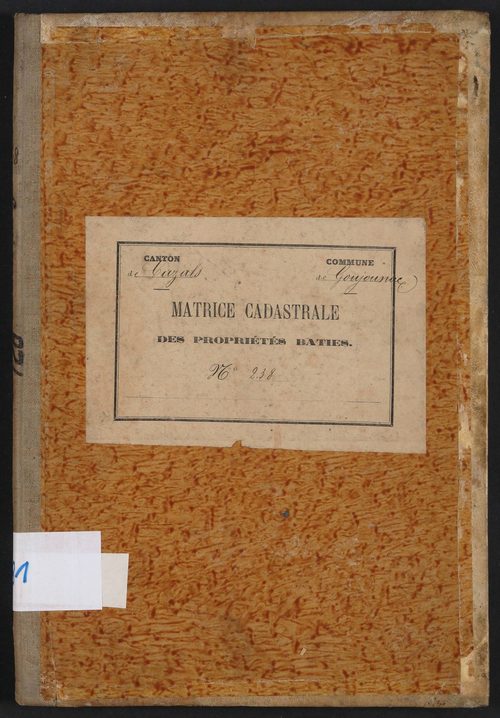 Cases 1-186. Augmentations et diminutions (1880-1891)