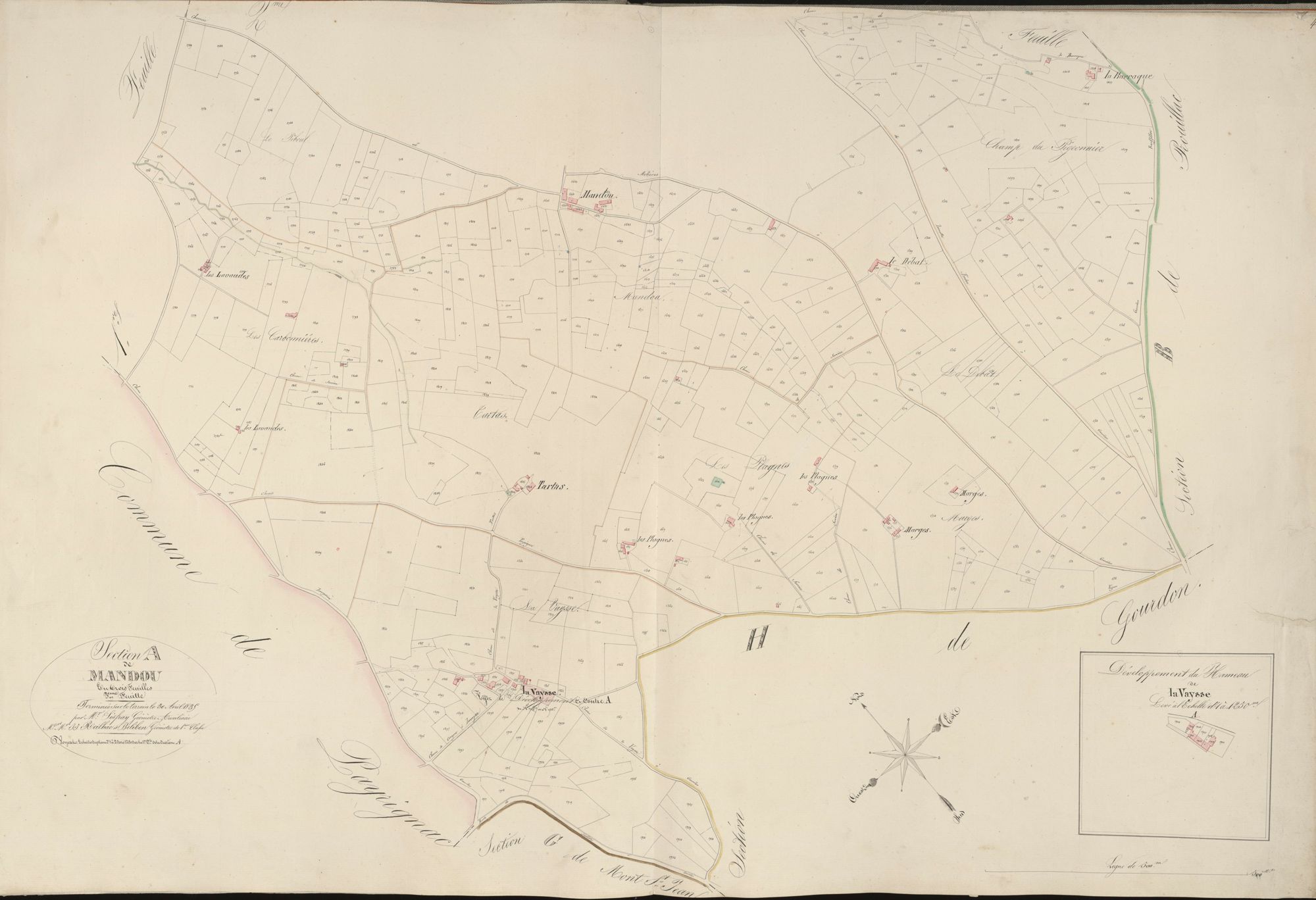 section A de Mandou, 3ème feuille