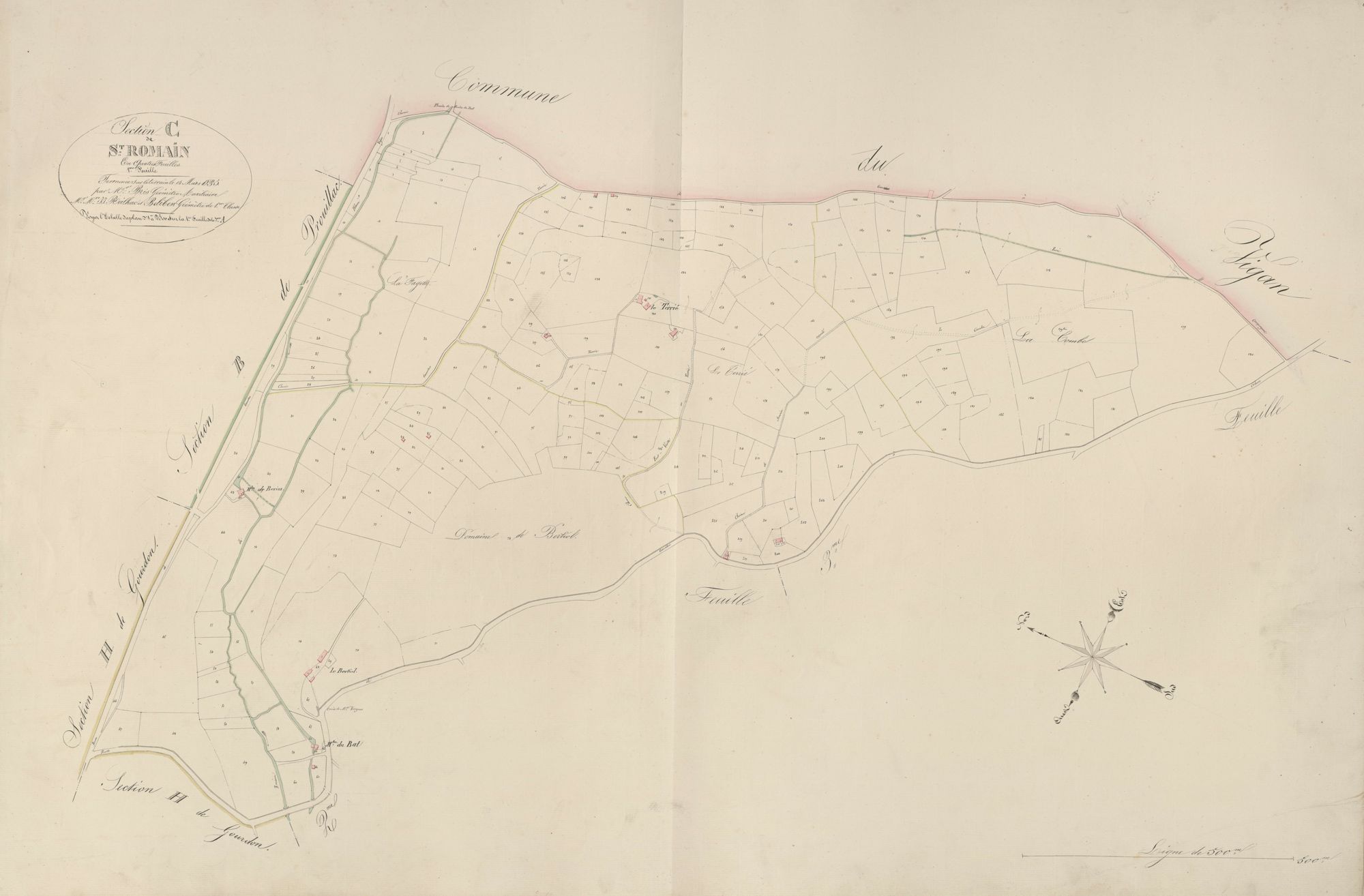 section C de Saint-Romain, 1ère feuille