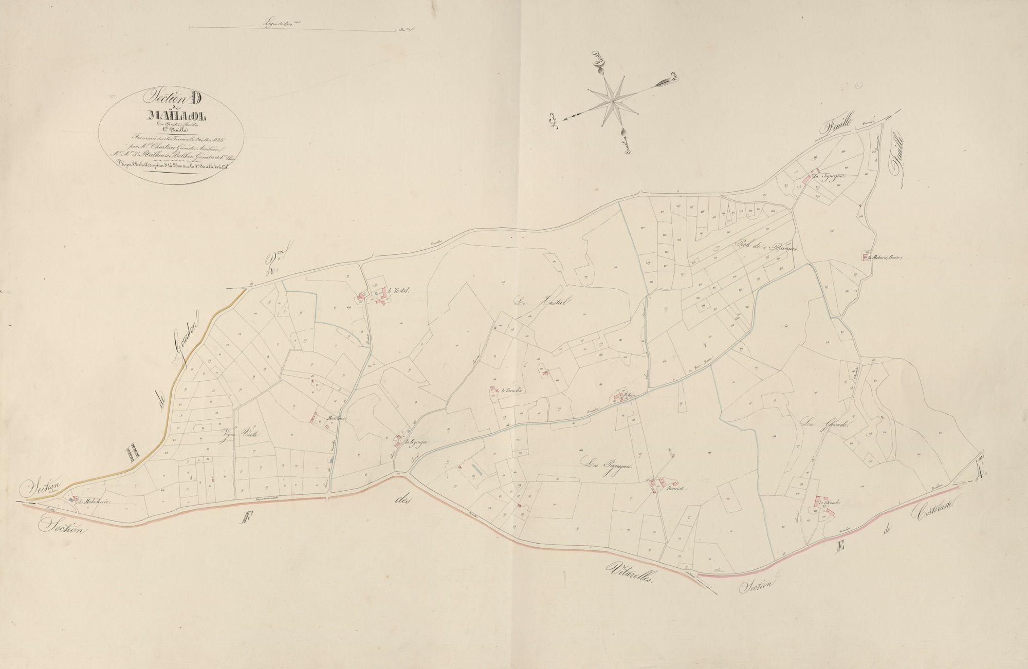 section D de Maillol, 1ère feuille
