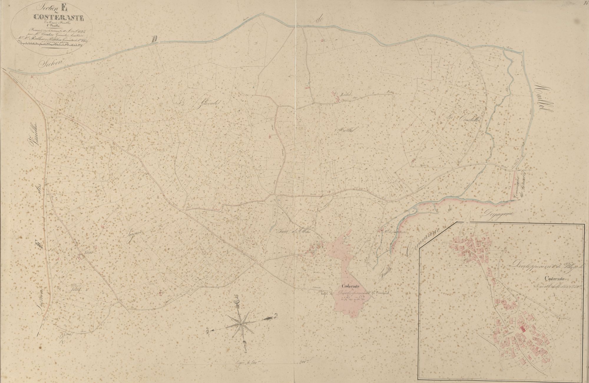 section E de Costeraste, 1ère feuille