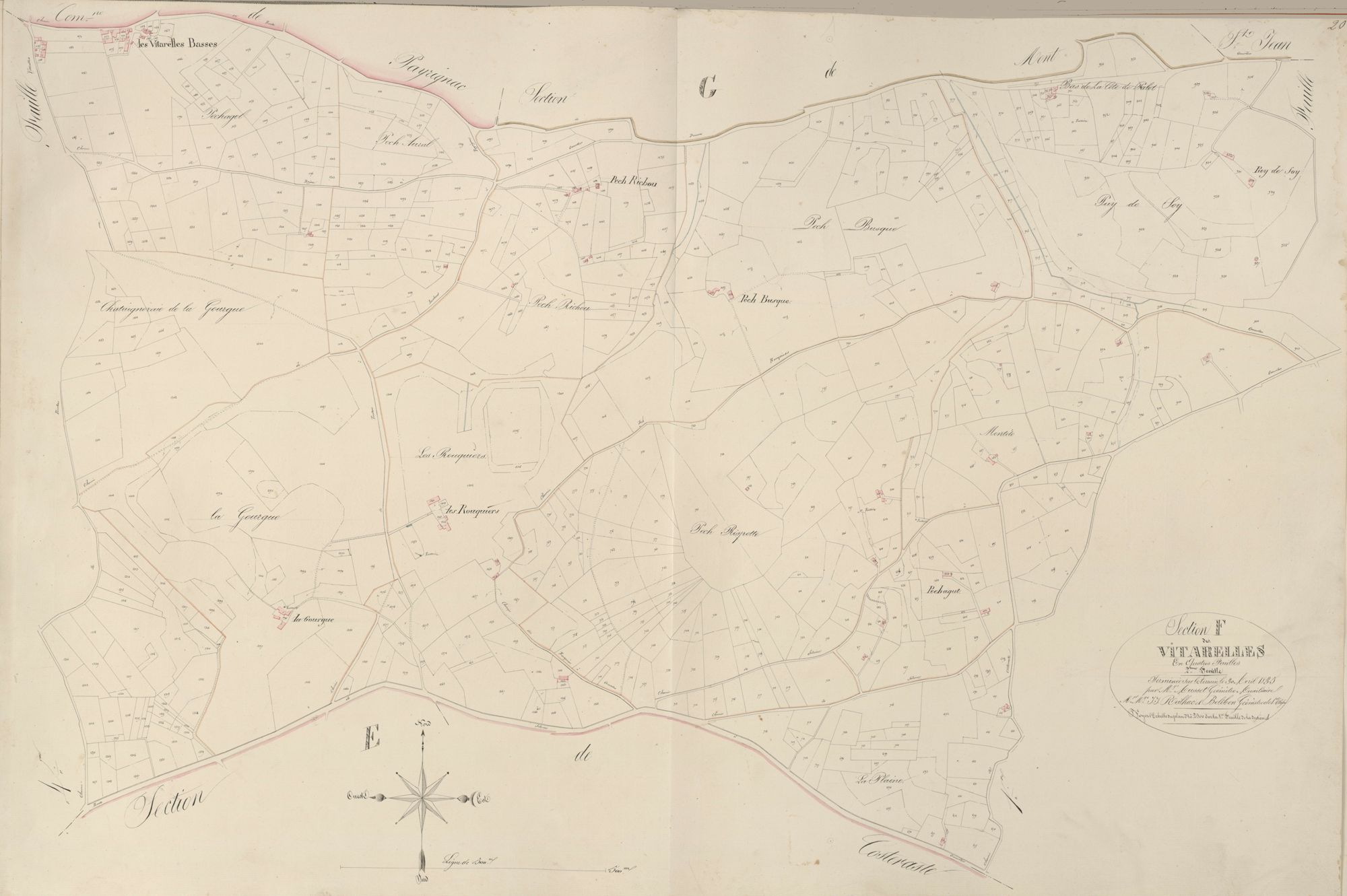 section F des Vitarelles, 2ème feuille