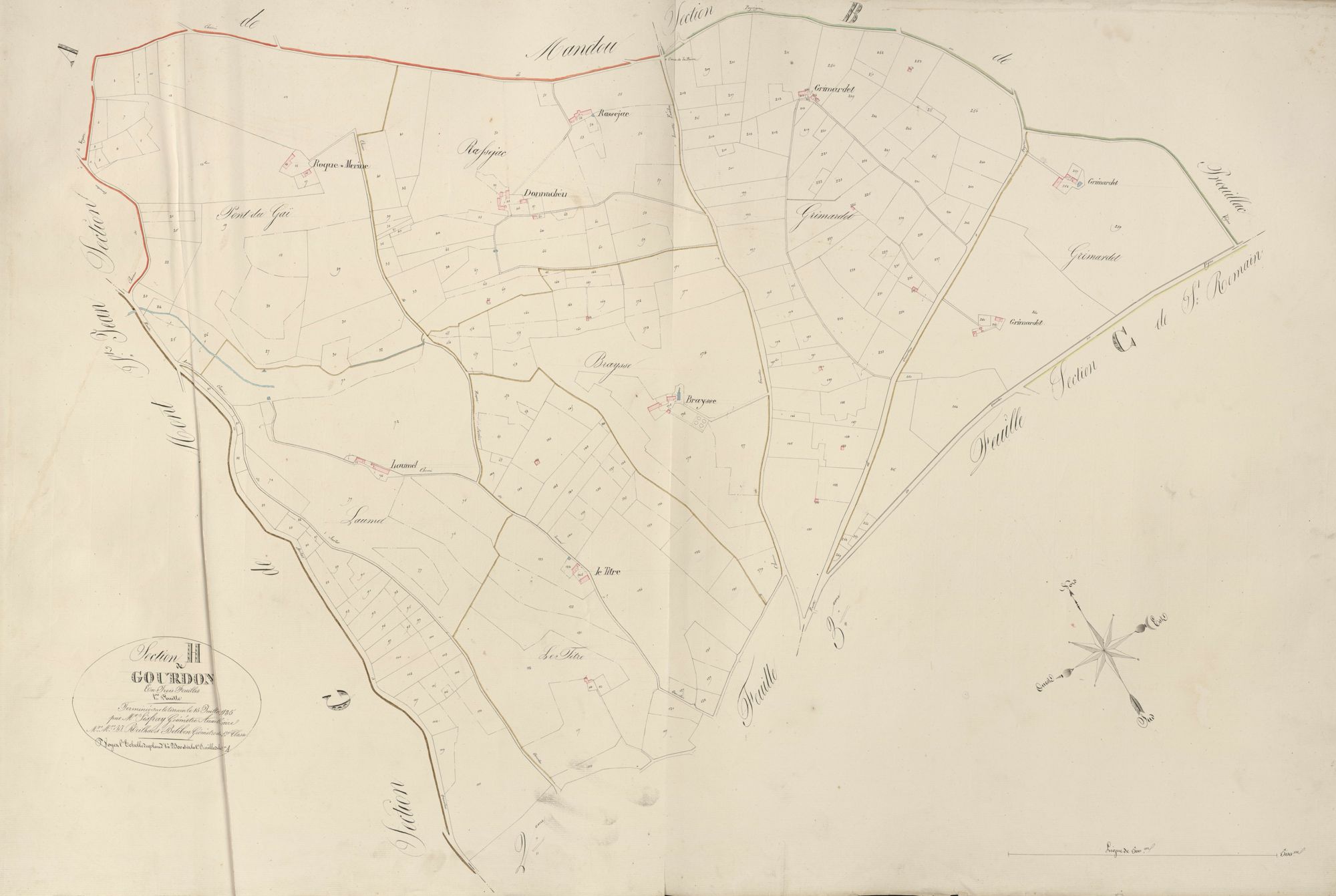 section H de Gourdon, 1ère feuille