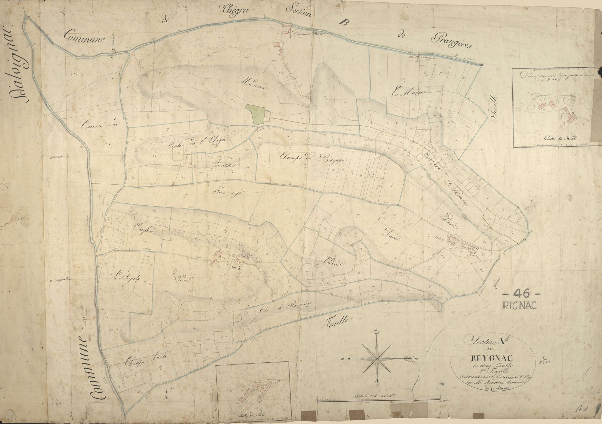 section A de Reygnac, 1ère feuille
