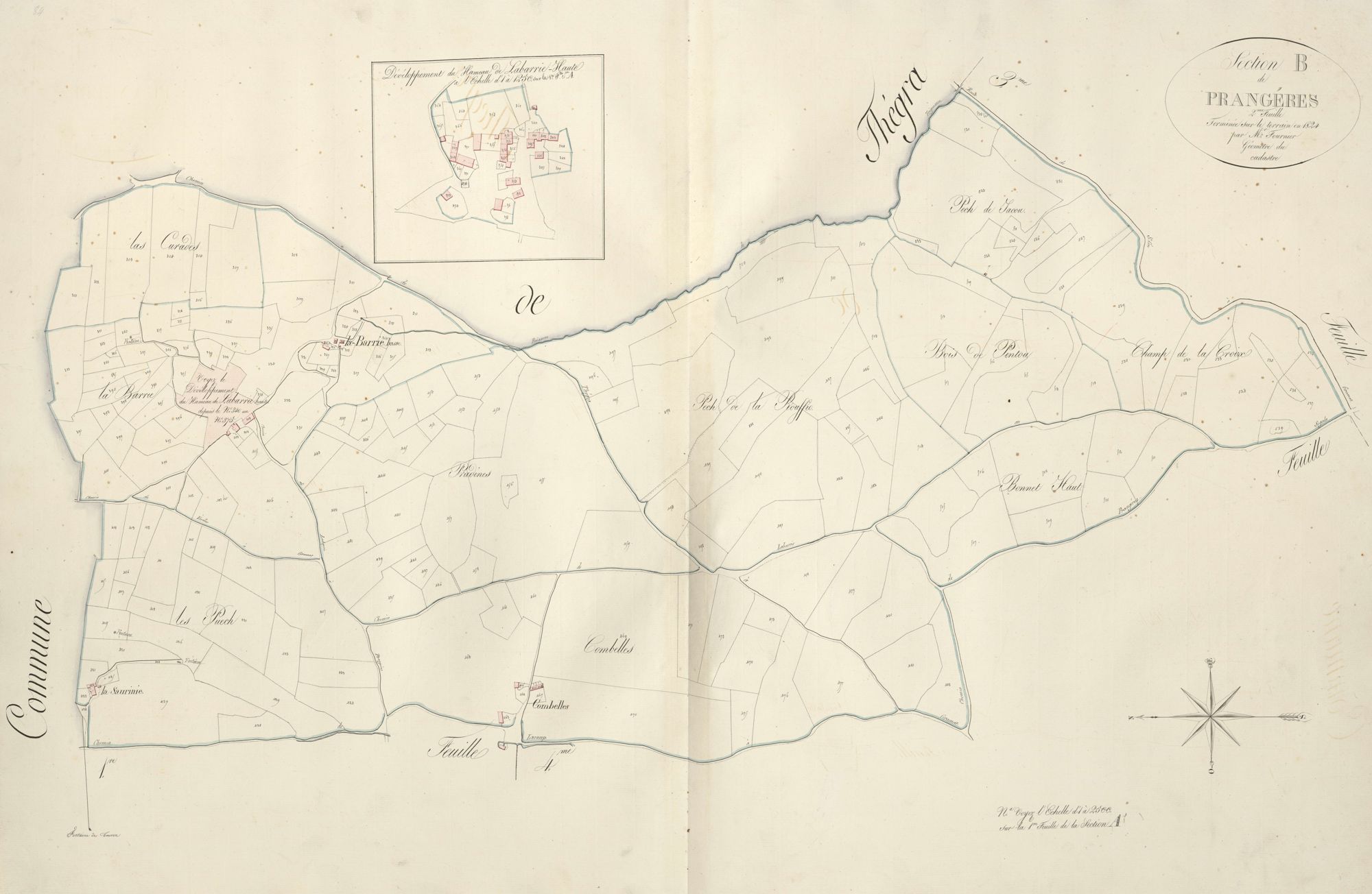 section B de Prangéres, 2ème feuille