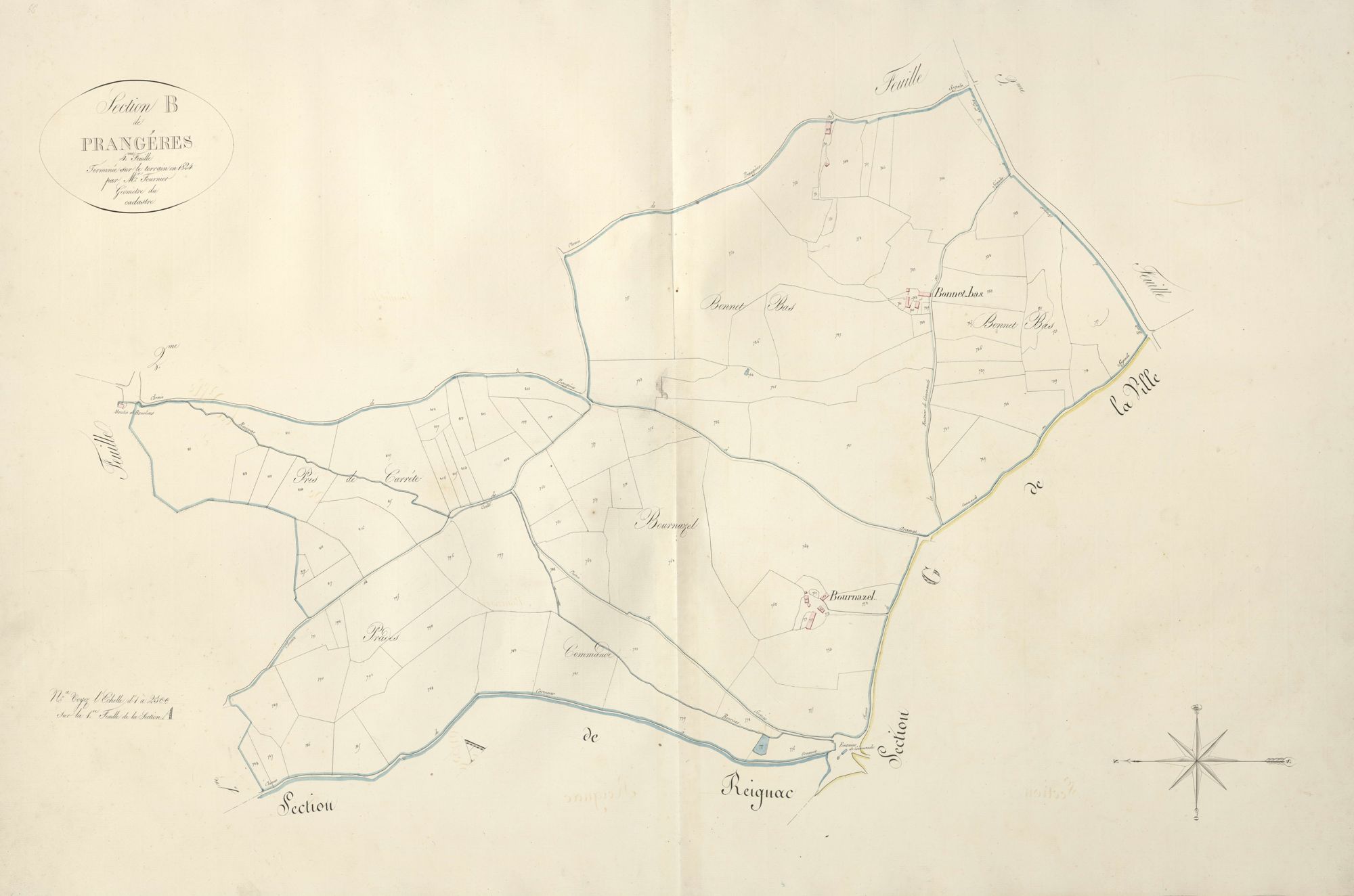 section B de Prangéres, 4ème feuille