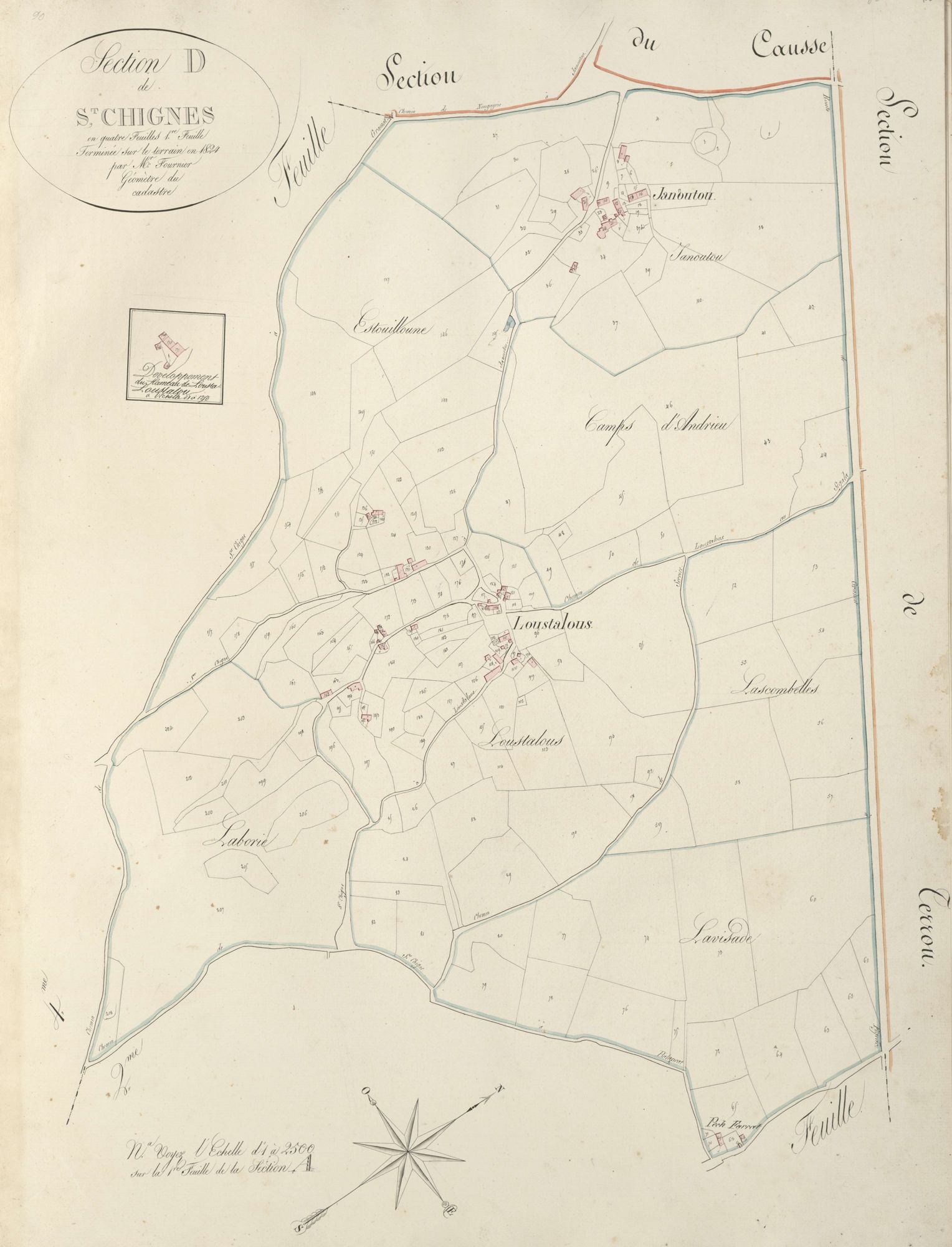 section D de Saint-Chignes, 1ère feuille