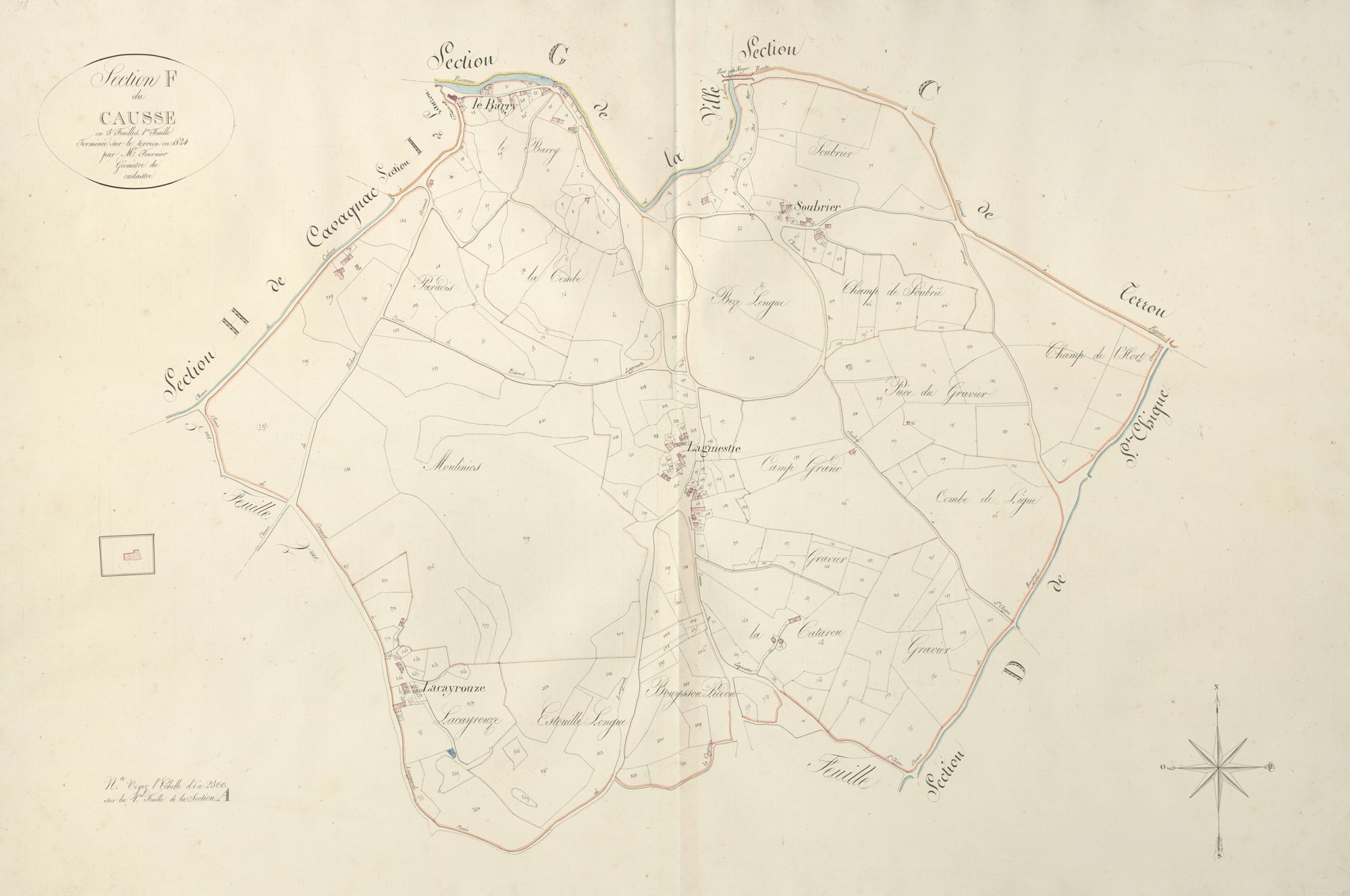 section F du Causse, 1ère feuille