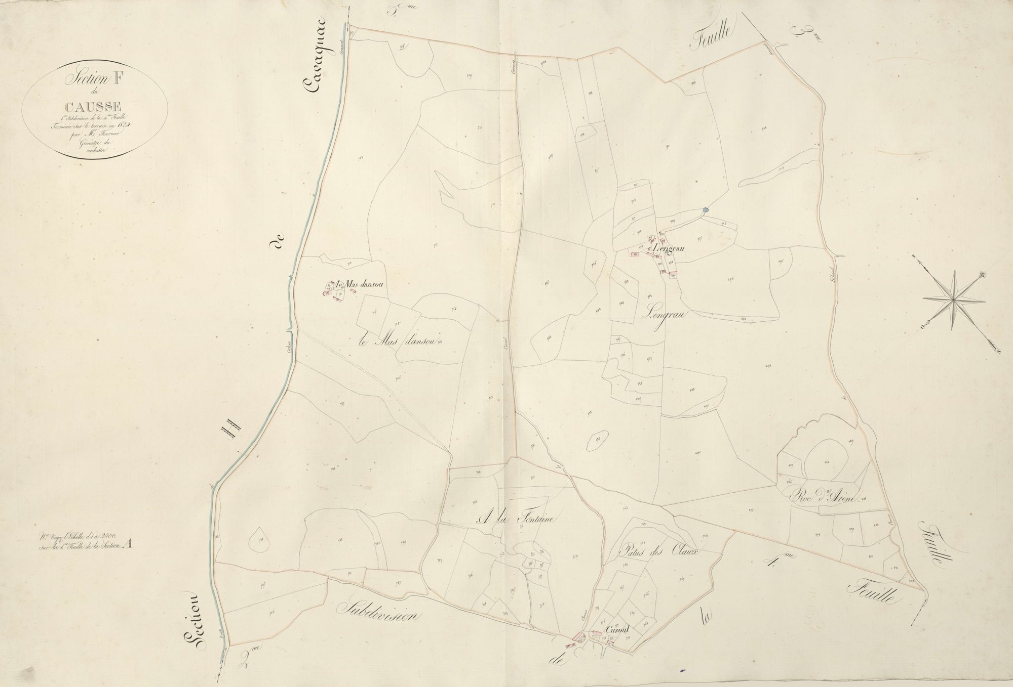 section F du Causse, 4ème feuille, 1ère subdivision