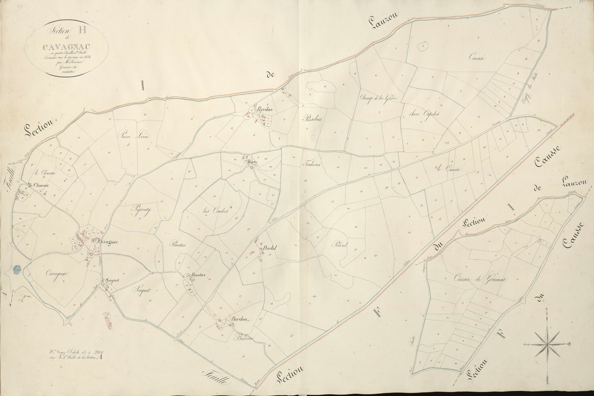 section H de Cavagnac, 1ère feuille