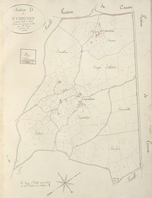 section D de Saint-Chignes, 1ère feuille