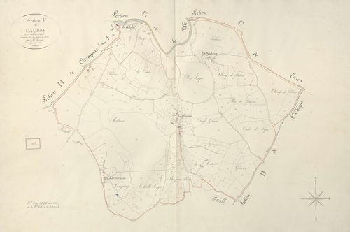section F du Causse, 1ère feuille