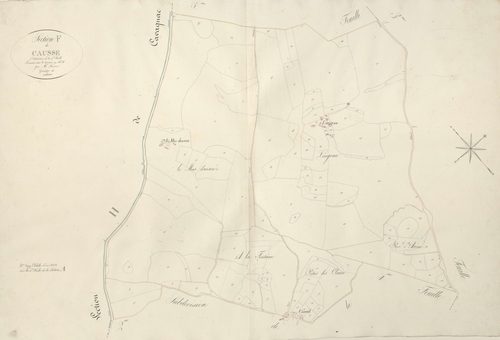 section F du Causse, 4ème feuille, 1ère subdivision