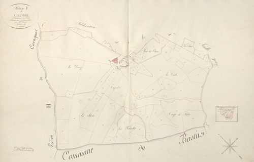 section F du Causse, 4ème feuille, 2ème subdivision