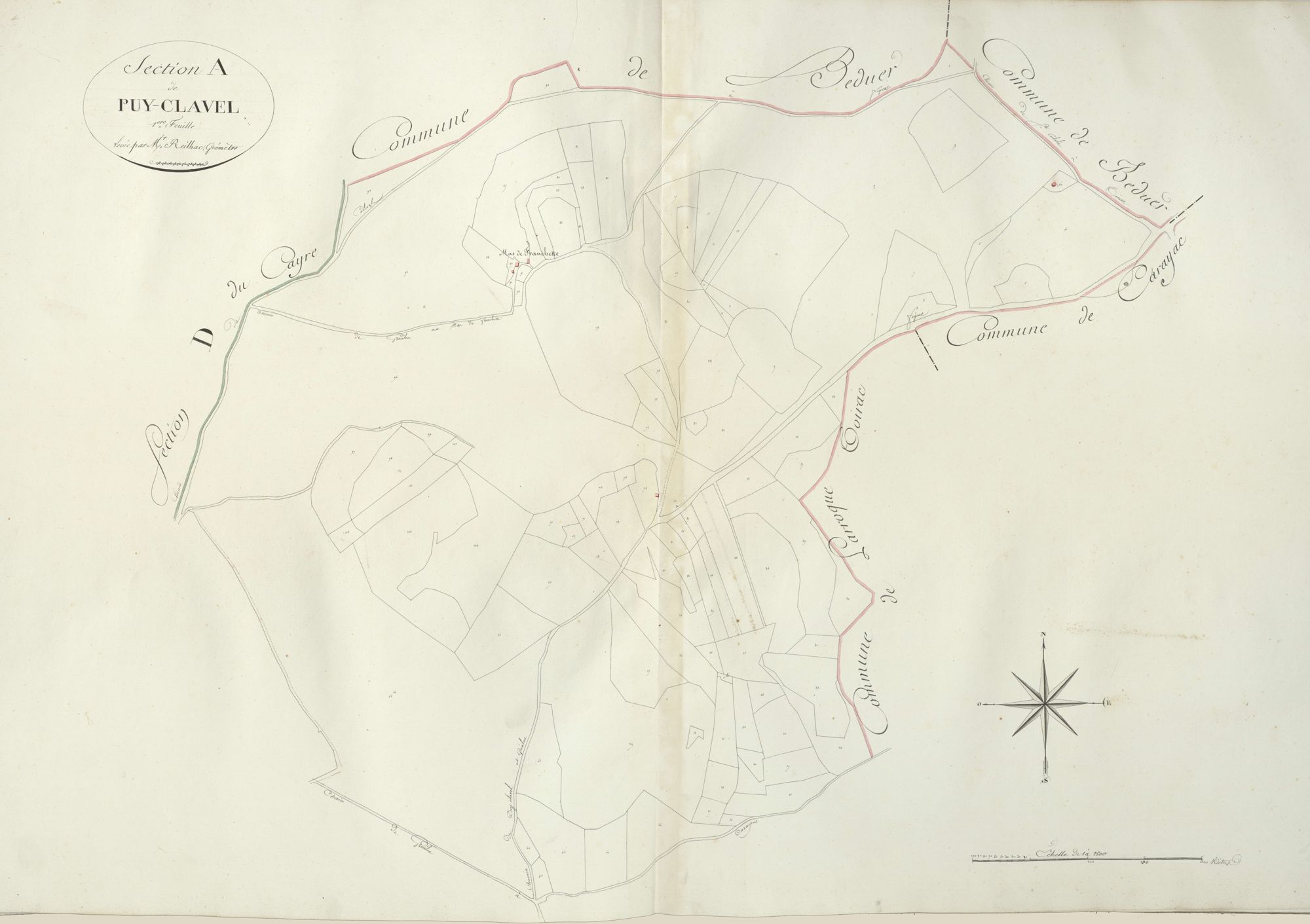 section A de Puy-Clavel, 1ère feuille