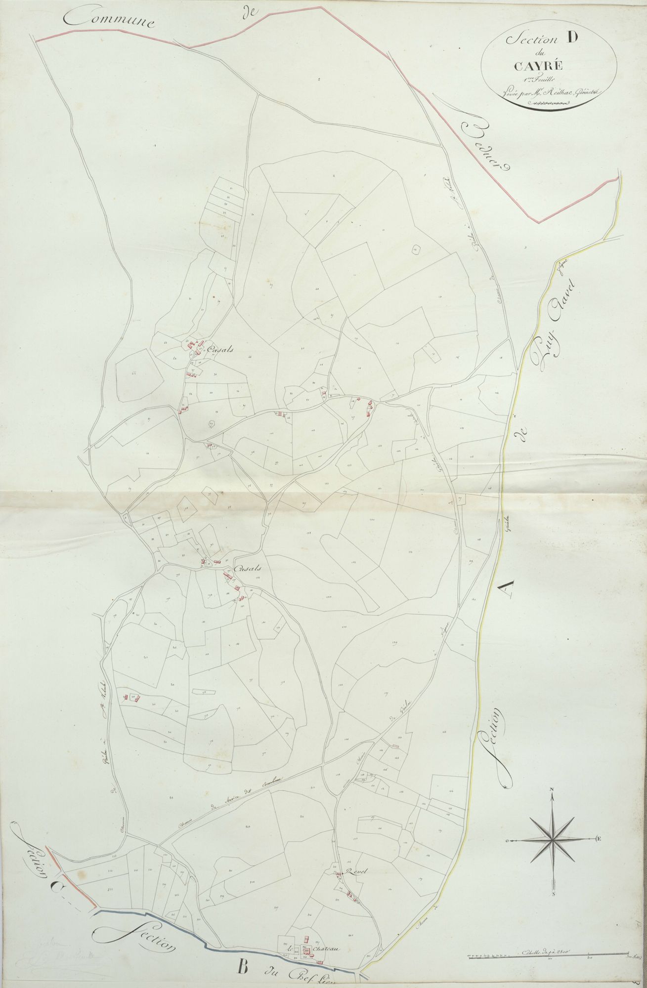 section D du Cayré, 1ère feuille