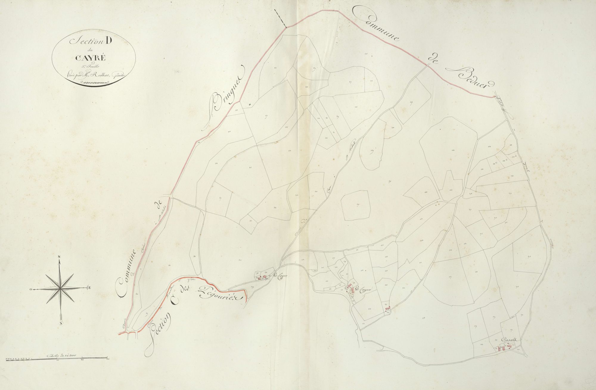 section D du Cayré, 3ème feuille