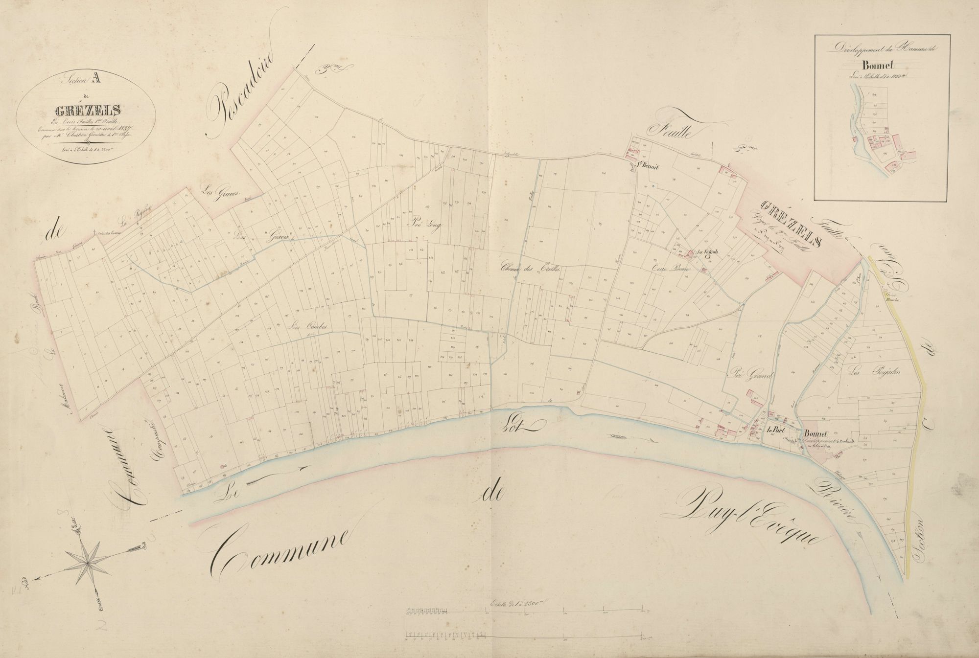 section A de Grézels, 1ère feuille