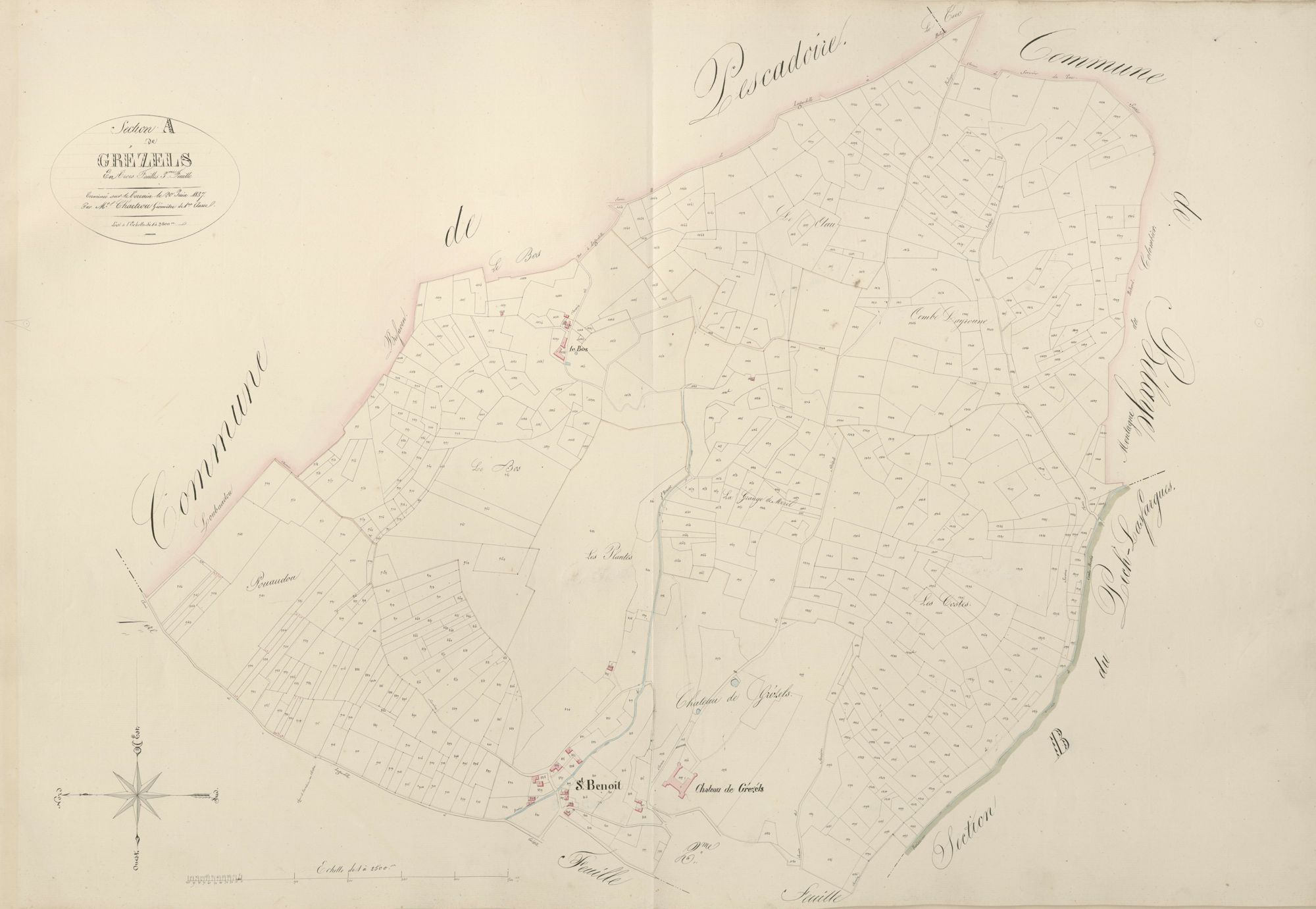 section A de Grézels, 3ème feuille