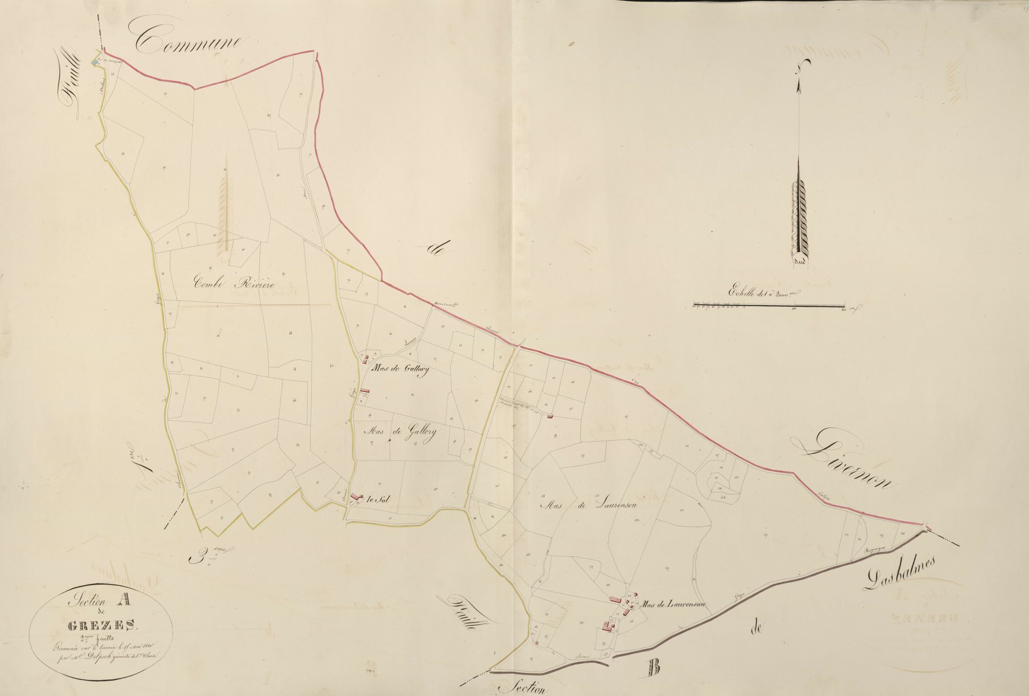 section A de Grezes, 2ème feuille