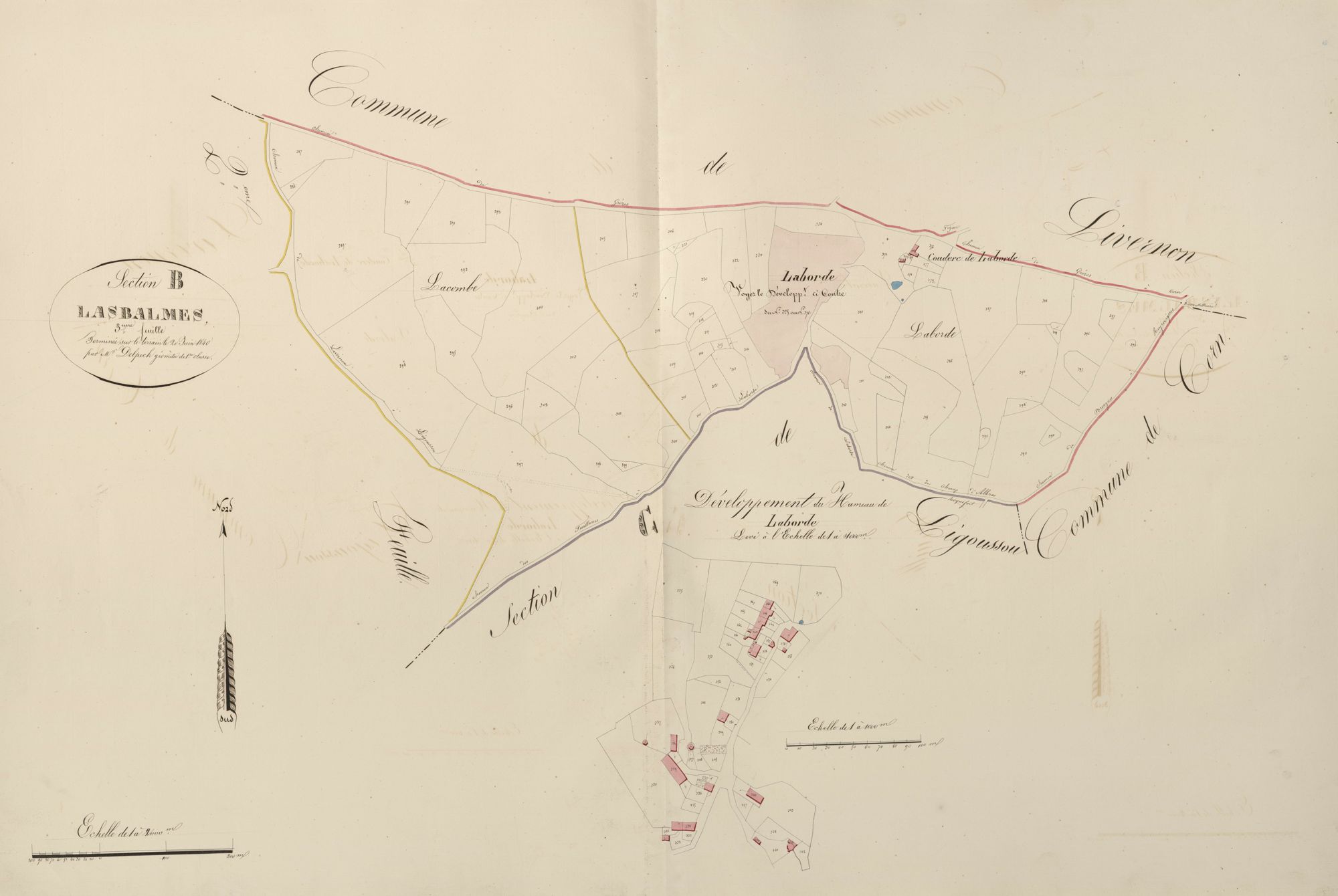 section B de Lasbalmes, 3ème feuille