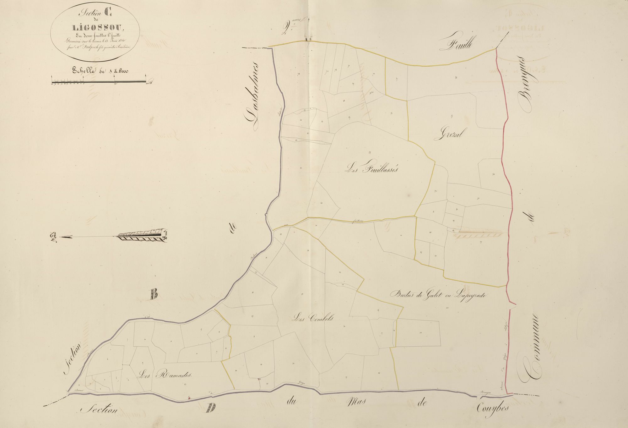 section C de Ligossou, 1ère feuille