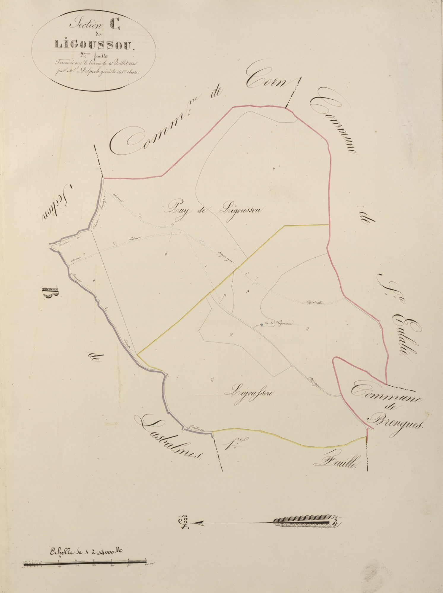 section C de Ligossou, 2ème feuille