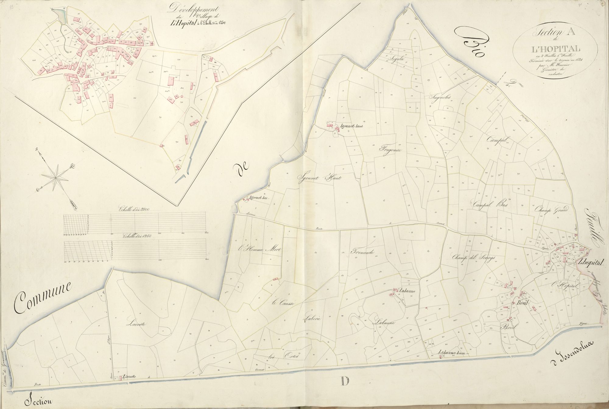 section A de l'Hopital, 1ère feuille