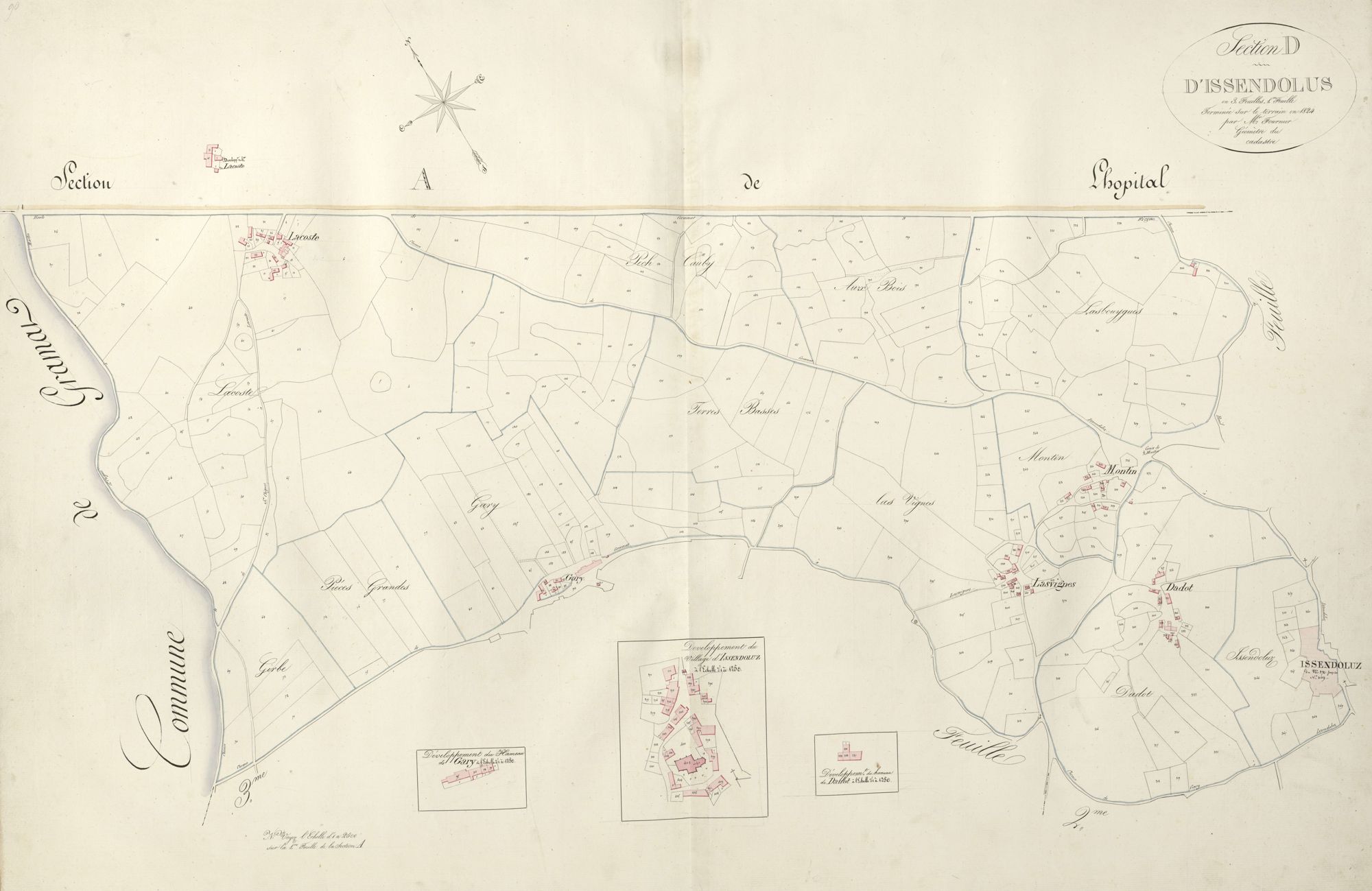 section D d'Issendolus, 1ère feuille