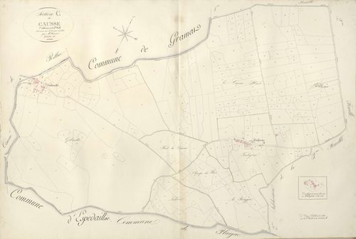 section C du Causse, 3ème feuille, 1ère subdivision