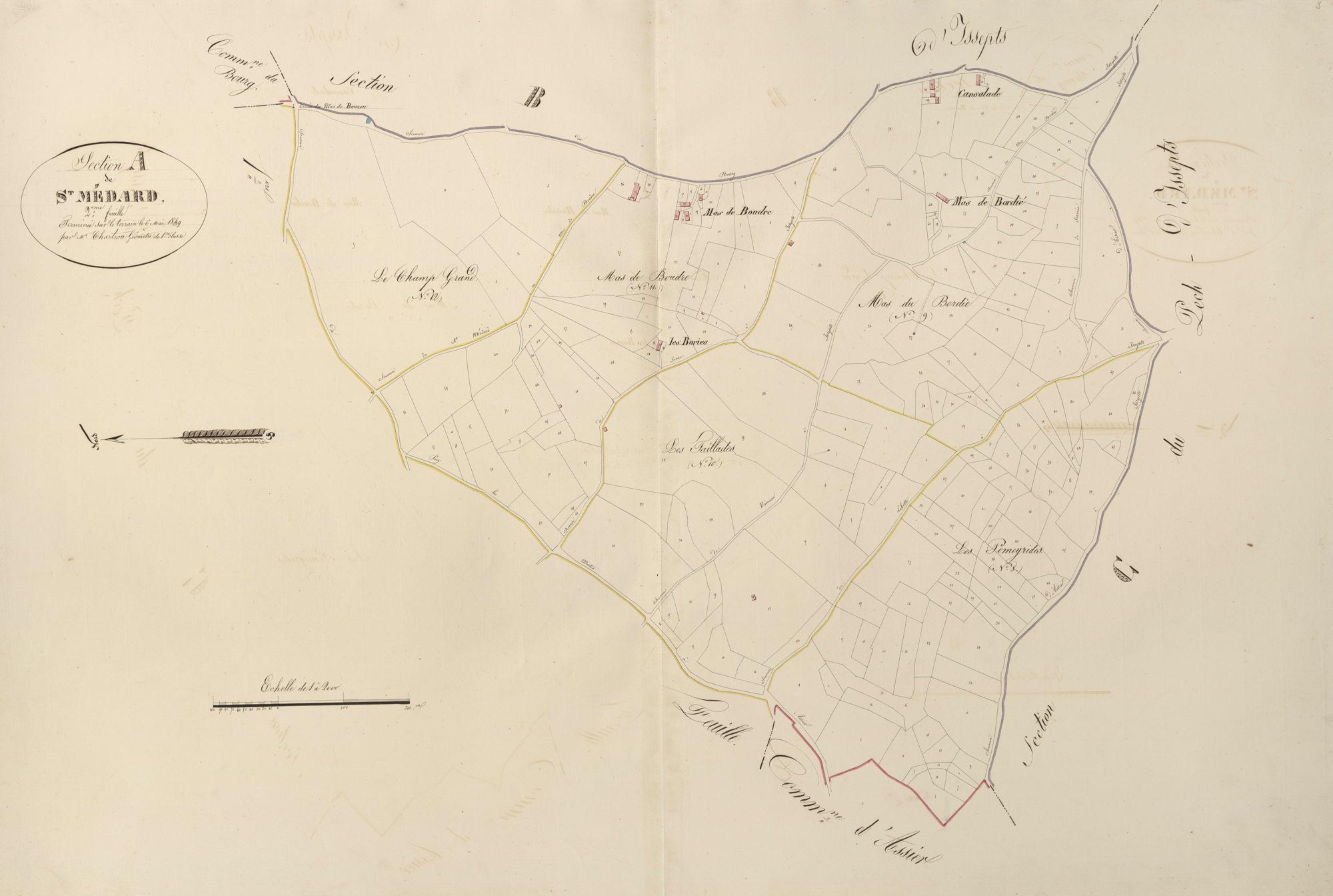 section A de Saint-Médard, 2ème feuille