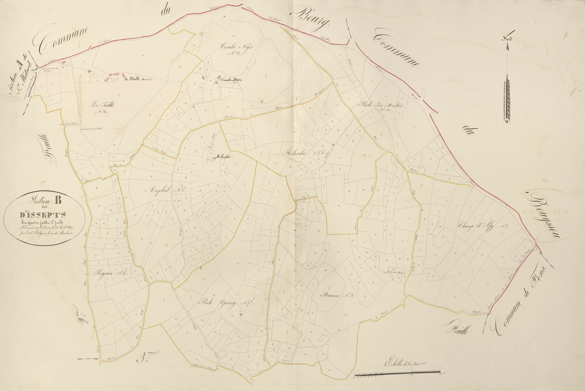 section B d'Issepts, 1ère feuille