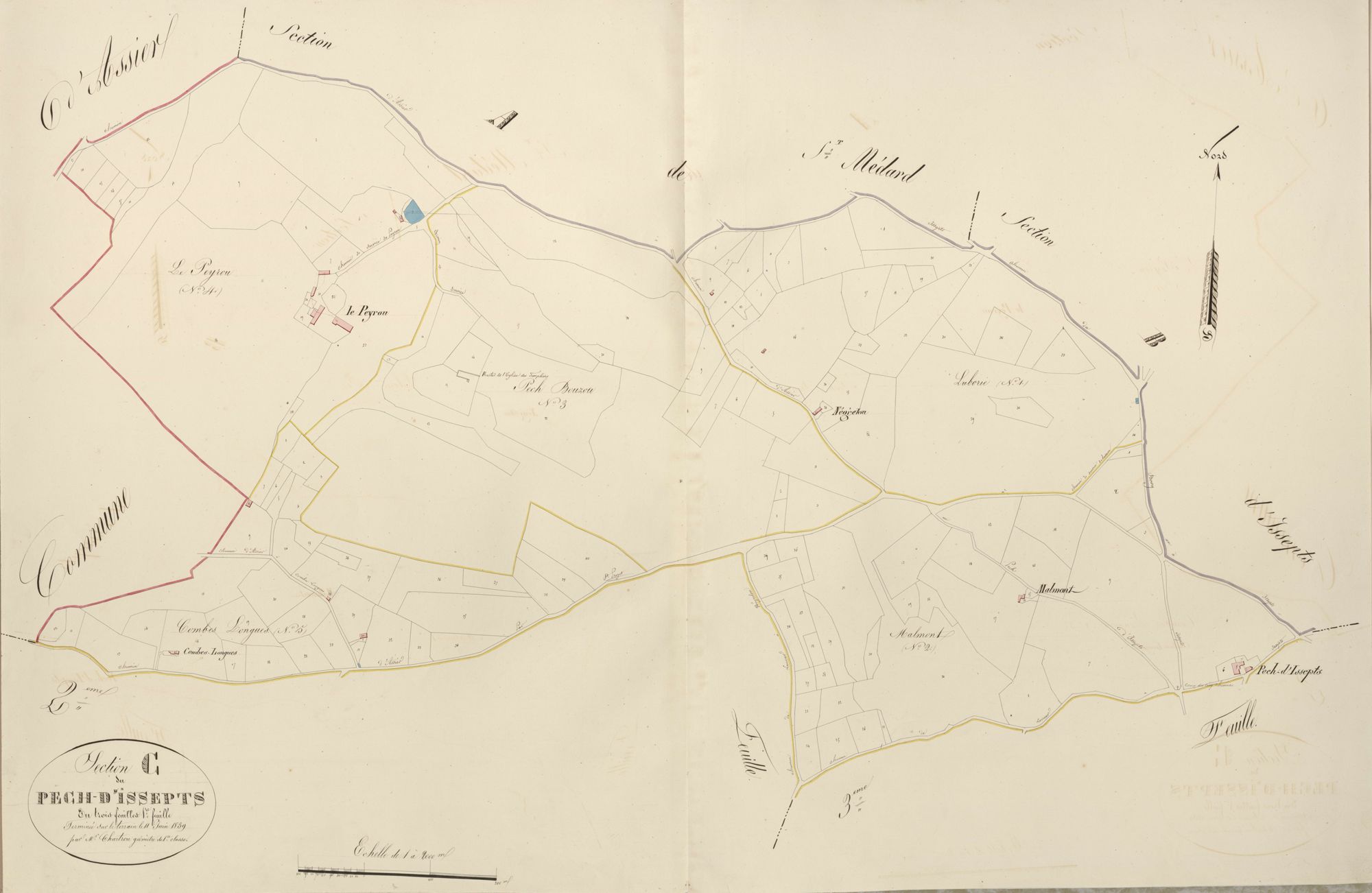 section C du Pech d'Issepts, 1ère feuille