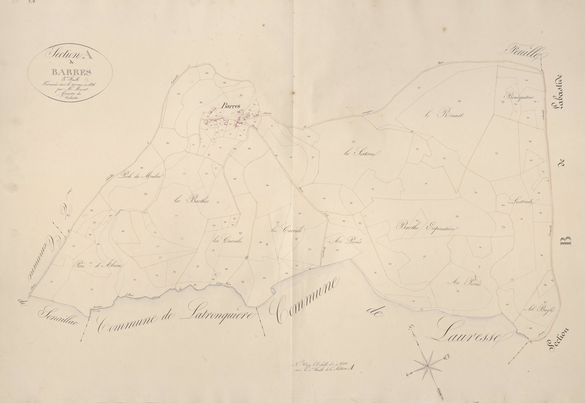 section A de Barres, 3ème feuille