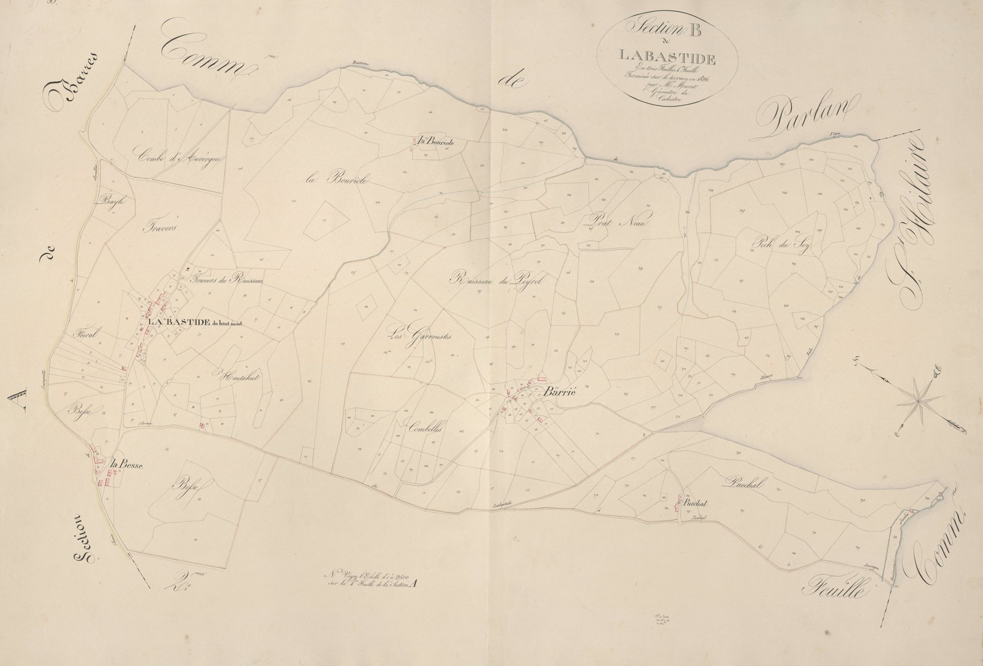 section B de Labastide, 1ère feuille
