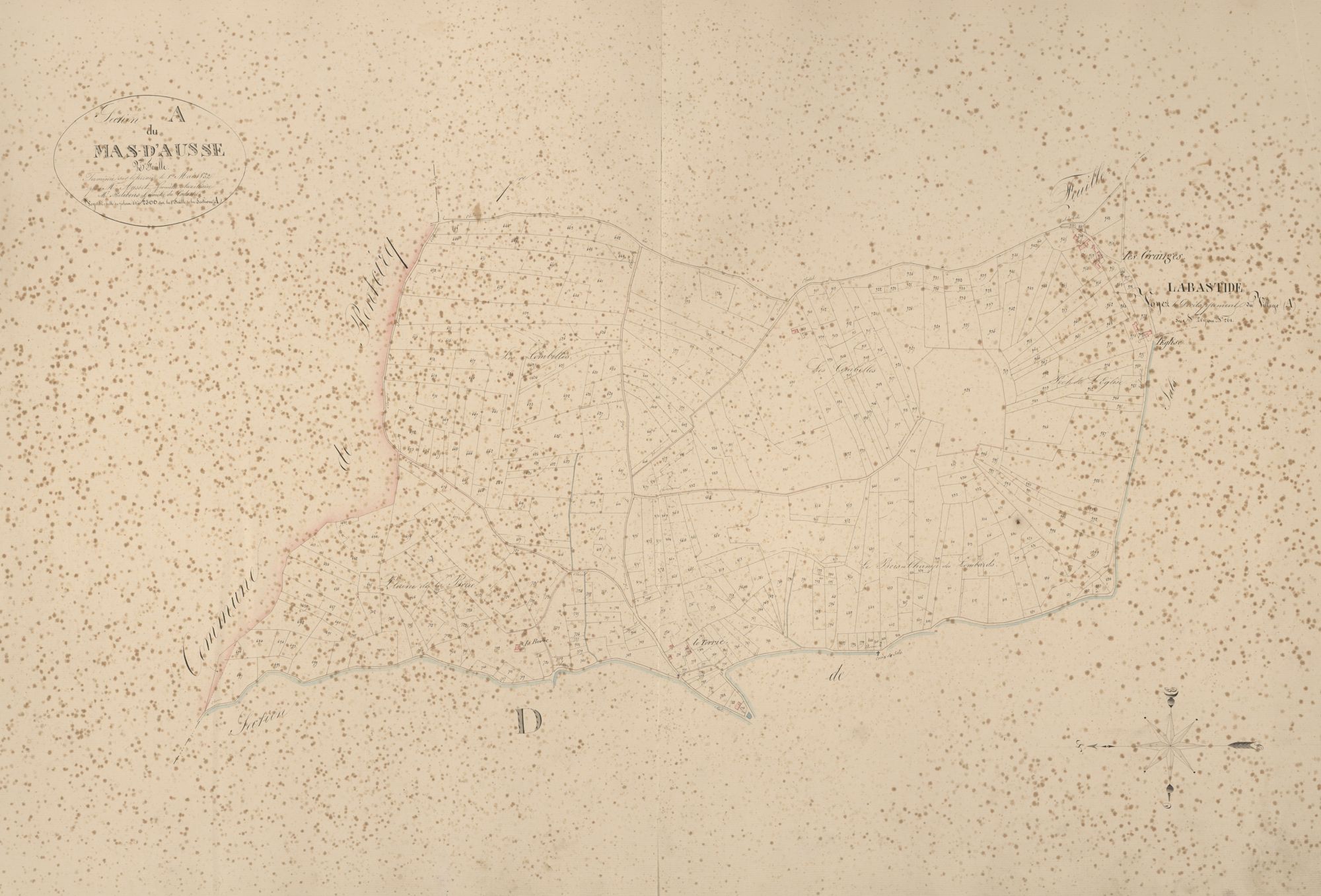 section A du Mas d'Ausse, 2ème feuille