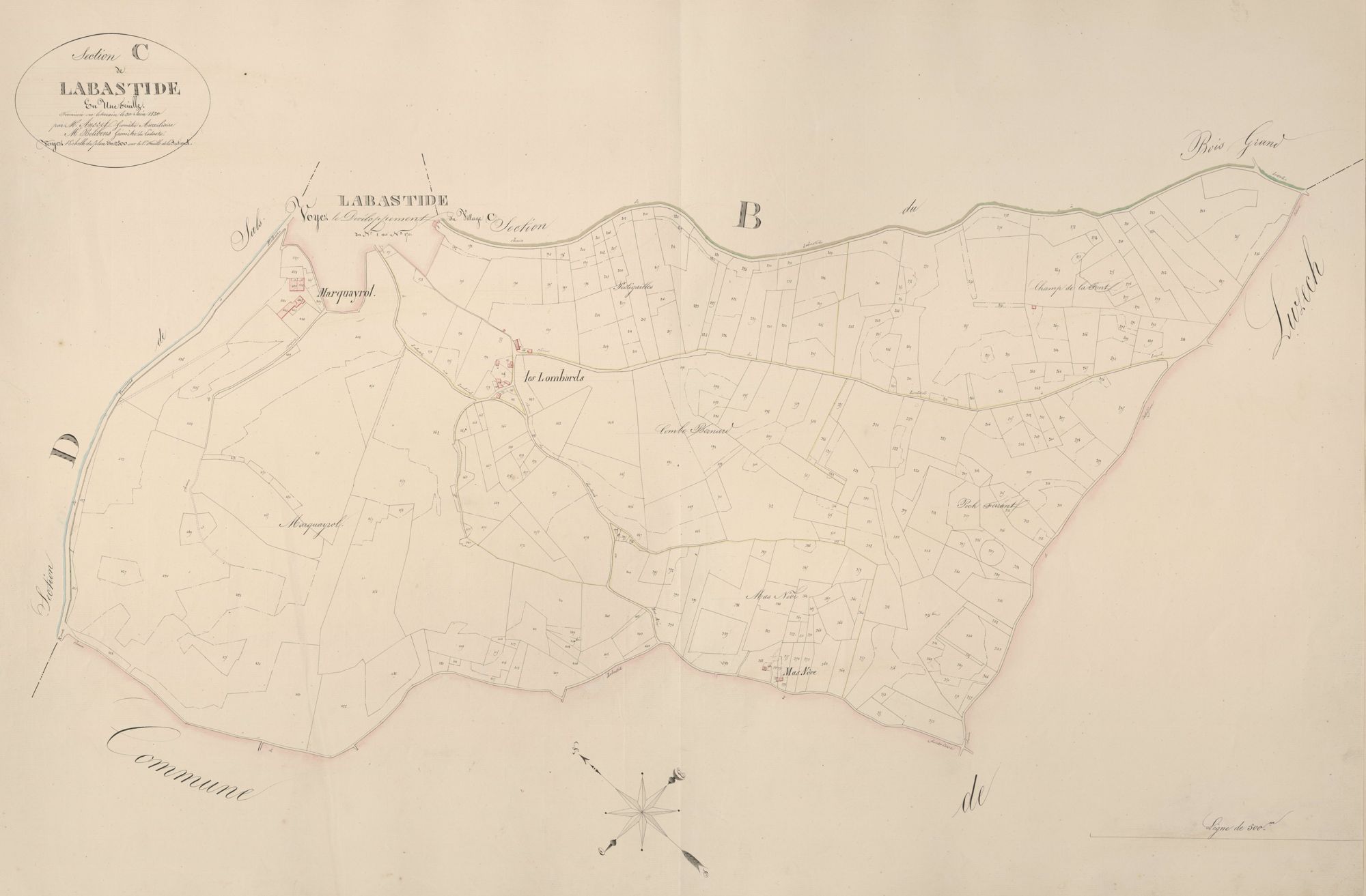 section C de Labastide, 1ère feuille