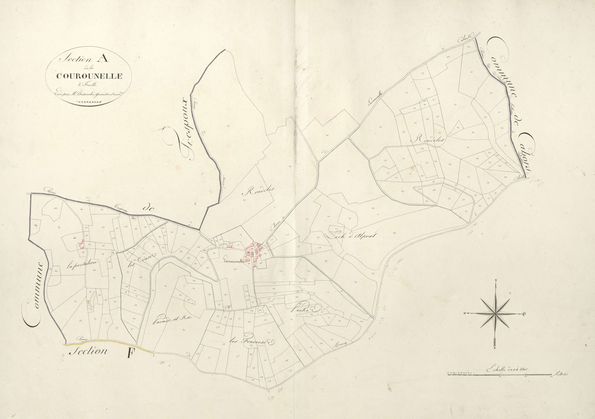 section A de la Courounelle, 2ème feuille