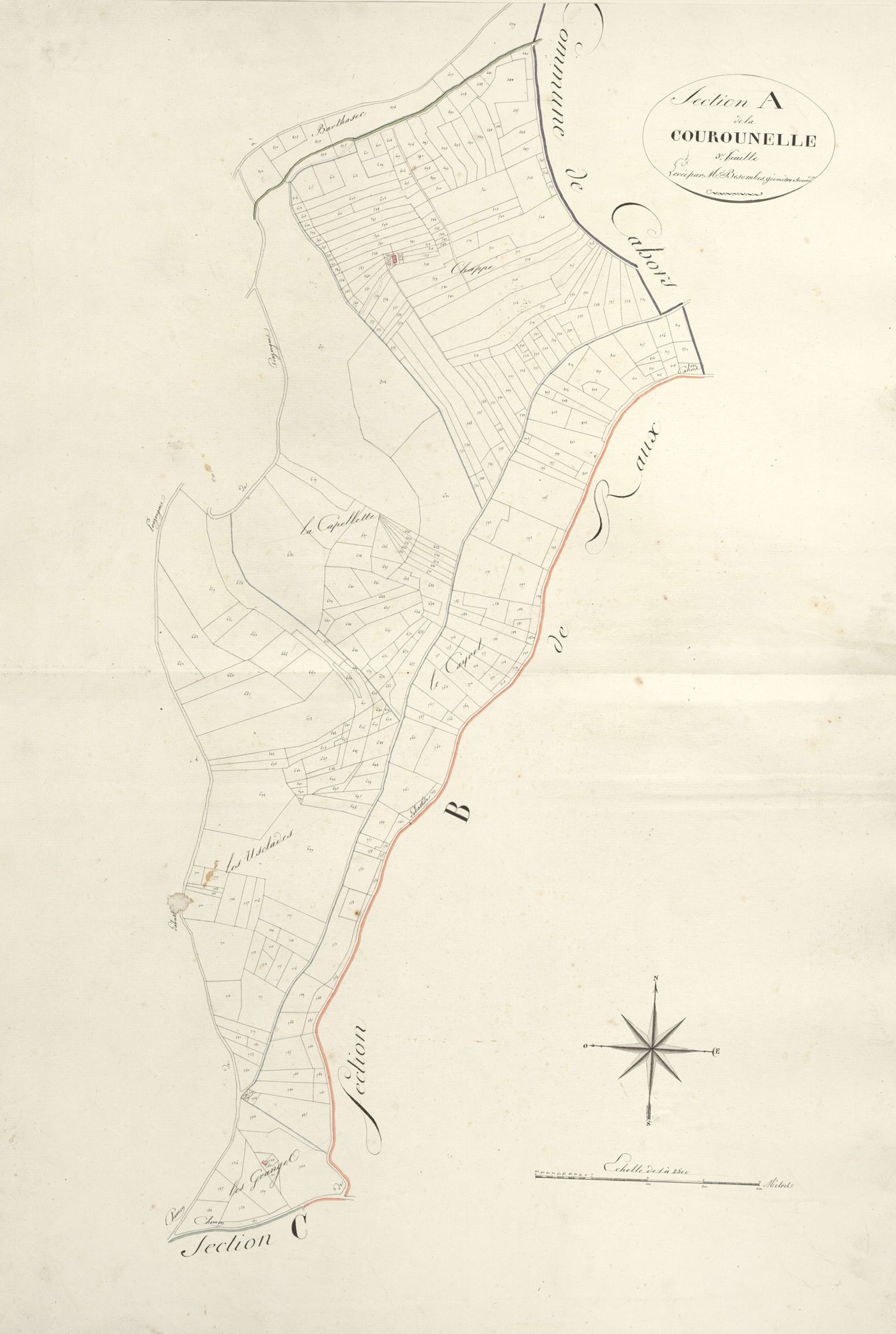 section A de la Courounelle, 3ème feuille