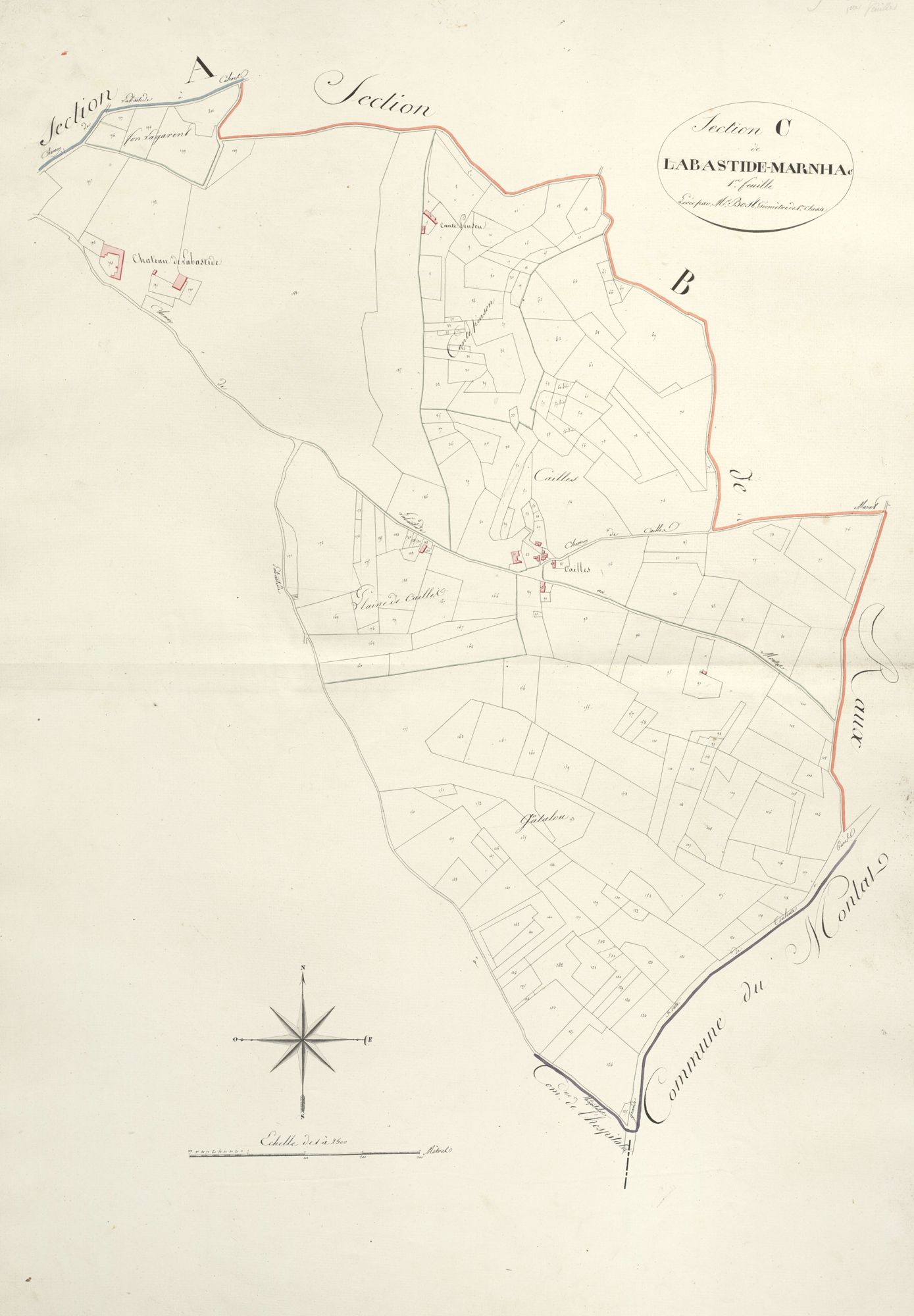section C de Labastide-Marnhac, 1ère feuille